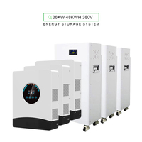 Kits de système d'énergie solaire domestique hybride hors réseau 48V 12KW onduleur solaire avec panneaux solaires stockage batteries lithium-ion 51.2V314AH