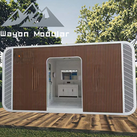 Villa préfabriquée de luxe de deux étages à structure en acier sur mesure Wayon avec pilotis en V pour jardin résidentiel