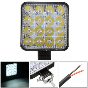 Barra LED de 4 pulgadas y 48W, luz de trabajo LED cuadrada de 12V y 24V para coche, camión, barco, Atv, 4x4, Tractor, barra de luz LED - Product Image 2