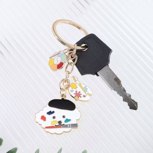 High Quality Summer New Cute Painter Dog Puppy Little <b>Bee</b> Metal Keychain for Bag Pendant and Promotion <b>Gift</b> - Product Image 5