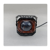Feux de route pour moto, lentille LED, phare, feux de route avec DRL rouge et bleu, feu de travail, feu antibrouillard, ampoule pour voiture, camion