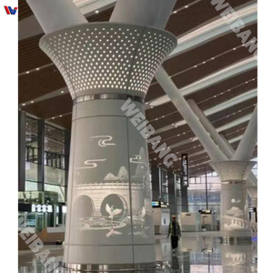 Wholesale Customized Aluminum Alloy Curved Wall Panels <b>Fireproof</b> Exterior Curtain Wall for Hotel - Product Image 2