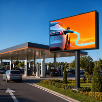 Écran LED extérieur numérique commercial pour publicité en station-service, mur vidéo sans soudure P6.67 avec garantie de 3 ans