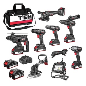 TEH 20V <span class=keywords><strong>rabot</strong></span> à bois électrique sans fil portable industriel/bricolage outils de menuiserie légers pour la mesure de l'épaisseur du bois - Product Image 4