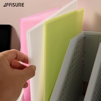Carpeta de archivos de plástico PP A6, soporte de archivo transparente con 20 bolsillos, suministros de oficina, 10 bolsillos