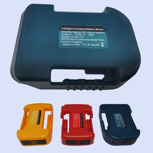 Adaptateur de <span class=keywords><strong>chargeur</strong></span> USB et USB-C pour batteries au lithium <span class=keywords><strong>Makita</strong></span> <span class=keywords><strong>18V</strong></span> avec ports de sortie USB pour la charge d'appareils électroniques - Product Image 2