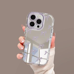 Custodia per cellulare antiurto con specchio e fiocco a diamante semplice per <span class=keywords><strong>iPhone</strong></span> <span class=keywords><strong>12</strong></span> 15 17 18 Pro Max, Cover posteriore da donna - Product Image 3