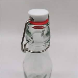 Bouteille à jus en verre de haute qualité de 250 ml, bouteille d'eau avec couvercle à bascule - Product Image 5