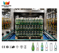 Machine de remplissage et d'embouteillage automatique de boissons gazeuses en bouteilles de verre de 250 ml et 500 ml, 4000 BPH~20000 BPH, pompe à moteur, prix usine, CE