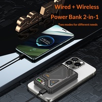 Nouvelle banque de puissance de charge super rapide de style mécanique de conception 15W Mini banque de puissance 10000mah Portable