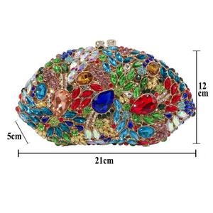 Glitzernde Umhängetasche Hochwertige Strass-Diamant-Handtaschen Kristall-Clutch für Damen für Abschlussball Hochzeit Party - Product Image 6