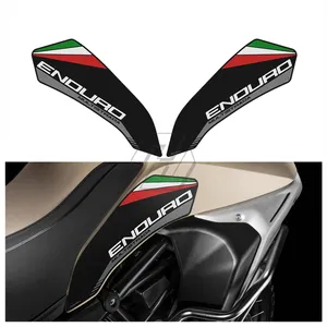 Pour Ducati Multistrada <span class=keywords><strong>Enduro</strong></span> 1200 <span class=keywords><strong>1260</strong></span> V2 V2S autocollant moto anti-dérapant côté réservoir Pad Protection genou poignée tapis - Product Image 1
