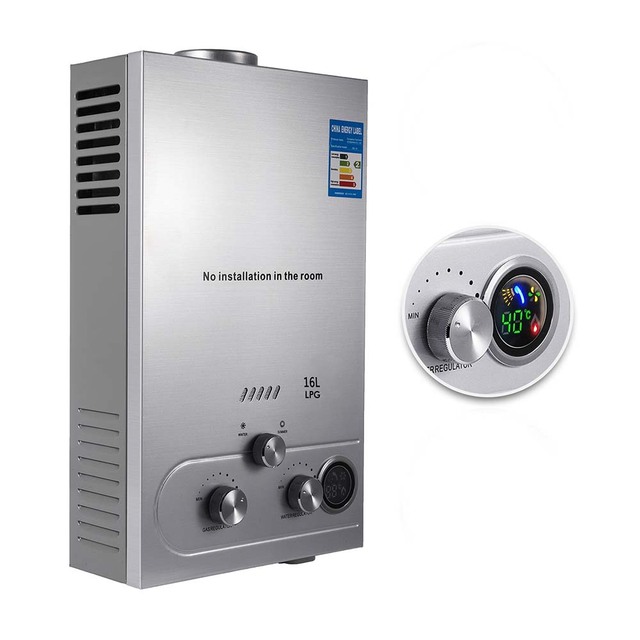 12L LPG Gas Water Heater Domestic Instant Tankless Propane Gas Water Heater