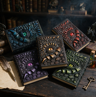 Cuaderno Ojo de Dragón GTB02 Resina 3D Relieve Hecho a Mano A5 Diario Fantasía 110 Hojas Regalo