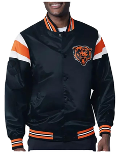 custom Men's Satin Varsity <b>Jacket</b> Baseball Bomber <b>Jacket</b> College Letterman Streetwear <b>Jacket</b> Wholesale OEM Manufacturer - Product Image 4