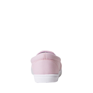 Chaussures décontractées en toile rose clair à enfiler, ouverture élastique, légères, plates, antidérapantes, semelle en caoutchouc blanc - Product Image 5