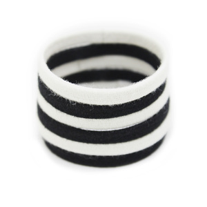 Sinh Thái Thân Thiện Phân Hủy Sinh Học GOTS Hữu Cơ Bông Đàn Hồi <span class=keywords><strong>Headband</strong></span> Cao Su Tự Nhiên Nhựa Miễn Phí Không Chất Thải Tóc Dây Thừng Tóc Quan Hệ - Product Image 2