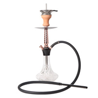 Erliao Shisha Hookah Berkualitas Tinggi dan Bernilai Tinggi dari Paduan Aluminium Warna Putih Merah Grosir Shisha Hookah