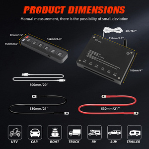 12V 24V Universele Draadloze Bediening Knipperende Verlichtingsmodus Aux 6 Bende Schakelpaneel Schakelkast Met Acc - Product Image 6