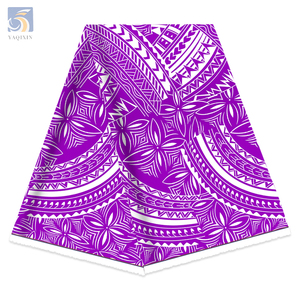 Tissu d'<span class=keywords><strong>Habillement</strong></span> Violet de Luxe Polyester Africain Tribal Samoan à Impression Numérique <span class=keywords><strong>au</strong></span> Mètre - Product Image 3