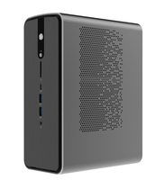 PC Desktop mini-itx dengan kipas LCFC-H02 casing logam kompak kecil mendukung catu daya ATX dan pengaturan Desktop kompak USB