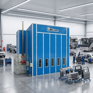 <span class=keywords><strong>Extracteur</strong></span> de cabine de <span class=keywords><strong>peinture</strong></span> automobile 72 pièces 24 kW avec chauffage électrique, brûleur diesel, homologué CE et lampe LED - Product Image 1