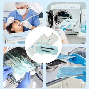 Buste Autosigillanti Personalizzate per Sterilizzazione in <span class=keywords><strong>Autoclave</strong></span>, per Strumenti Medici e Dentali, Cambio Colore - Product Image 5