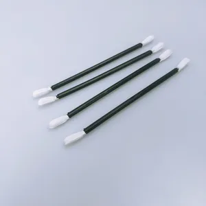 3.5mm Wide Double-Ended Polyester Tipped Applicator Swab Black Cotton Bud Product