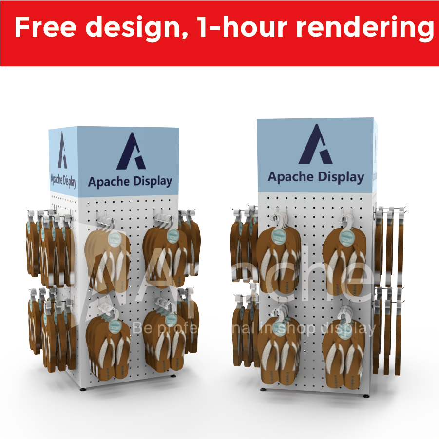 Custom Multi Functional Metal Retail Shoe Rack for Organized Footwear Store Display — view 3