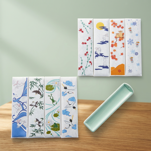 Assortiment d'encens en papier fait main Kyoto Kosaido ENGIMONO avec support pour bâtonnets, pour la décoration intérieure, l'aromathérapie, la fragrance d'ambiance et la maison - Product Image 3