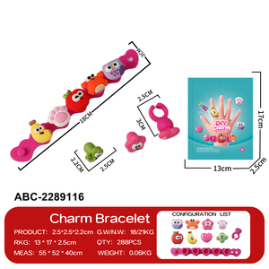Lucky Toys Kit de Création de Bracelets DIY avec Boîte et Anneaux Thème Dessins Animés – Développe les Compétences Pratiques des Enfants et Stimule l'Imagination - Product Image 2