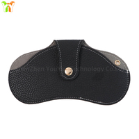Étui à lunettes portable fin en cuir PU souple, design écologique, style rectangulaire tendance, pochette pour lunettes de soleil et lunettes de vue pour femmes