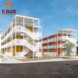 Cbox, Edificios Prefabricados de Lujo de 2 Pisos de Rápido Ensamblaje, Campamento para Trabajadores, Dormitorio para Estudiantes, Oficina, Casa Contenedor en Paquete Plano - Product Image 2