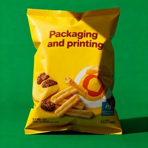 Pochette sur support imprimée personnalisée sac en mylar étanche à l'humidité avec fermeture à glissière thermoscellée emballage en plastique de qualité alimentaire pour chips alimentaires soufflées - Product Image 2