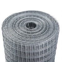 Rouleau de treillis soudé galvanisé à chaud, treillis métallique soudé pour clôture de terrain agricole