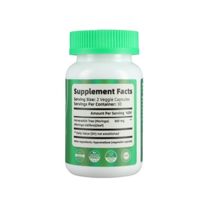 Complément de Moringa très vendu pour adultes, favorise un bon sommeil et la santé des articulations, meilleures capsules de feuilles de Moringa - Product Image 3