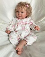 Muñeca de bebé Reborn NPK de 60CM para niño, Maddie de tacto suave Real con pelo rubio rotado, muñeca hecha a mano de alta calidad