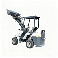 Hochwertiger Elektrischer Kleiner Baggerlader Obstgarten-Frontlader Teleskop-Radlader Kleiner Landwirtschafts-Motorlader mit Schaufel