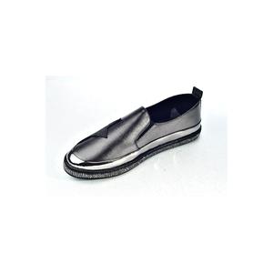 Scarpe sportive da donna piatte comode e quotidiane in pietra platino - Product Image 2