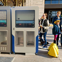 Station de remplissage d'eau automatique 400 GPD pour petites entreprises rentables, distributeur d'eau potable pure à monnayeur à vendre
