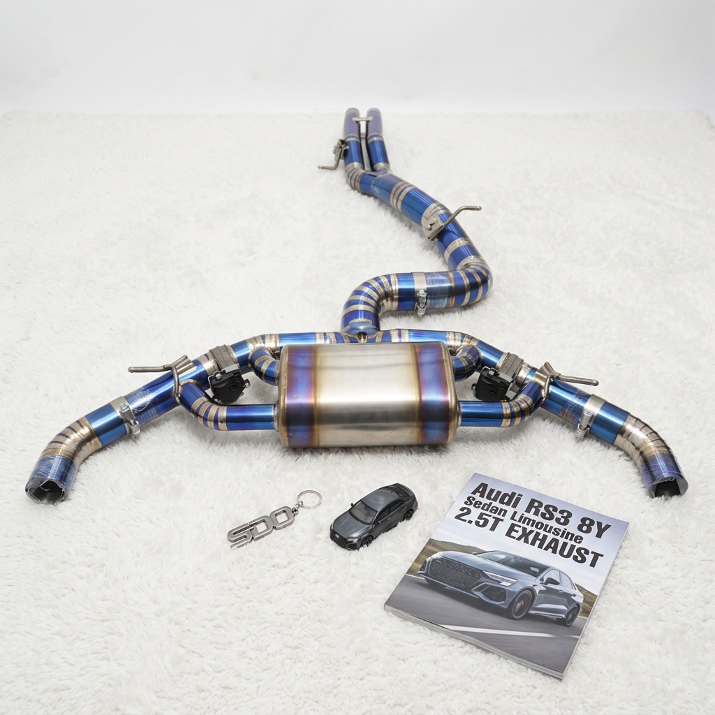 VantaFlow Titanium Catback Exhaust Pipes for Audi RS3 8Y Sedan Limousine 2.5T 2021-2026 Electronic Valve With Muffler