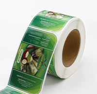 Autocollant durable en rouleau de vinyle auto-adhésif étanche à l'eau imprimé aux UV conception holographique recyclée découpée pour les graines