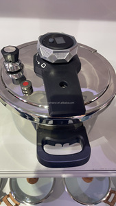 Casserole à pression de haute qualité en acier inoxydable, grande capacité, <span class=keywords><strong>avec</strong></span> minuterie, alarme, compatible <span class=keywords><strong>avec</strong></span> les cuisinières à induction, 9L - Product Image 4