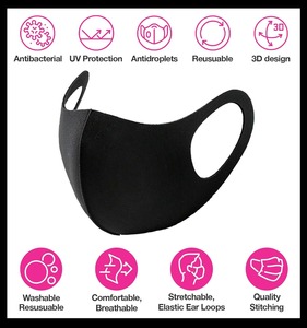 Mascarilla Facial Deportiva 3D Reutilizable y Ajustable con Protección UV para Uso Diario, Precio de Fabricante - Product Image 6