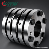 Coupleur à disque rétractable double flexibilité, manchon en acier SUS304, diaphragme à jeu nul, haute rigidité pour vis à billes, servomoteur, encodeur CNC