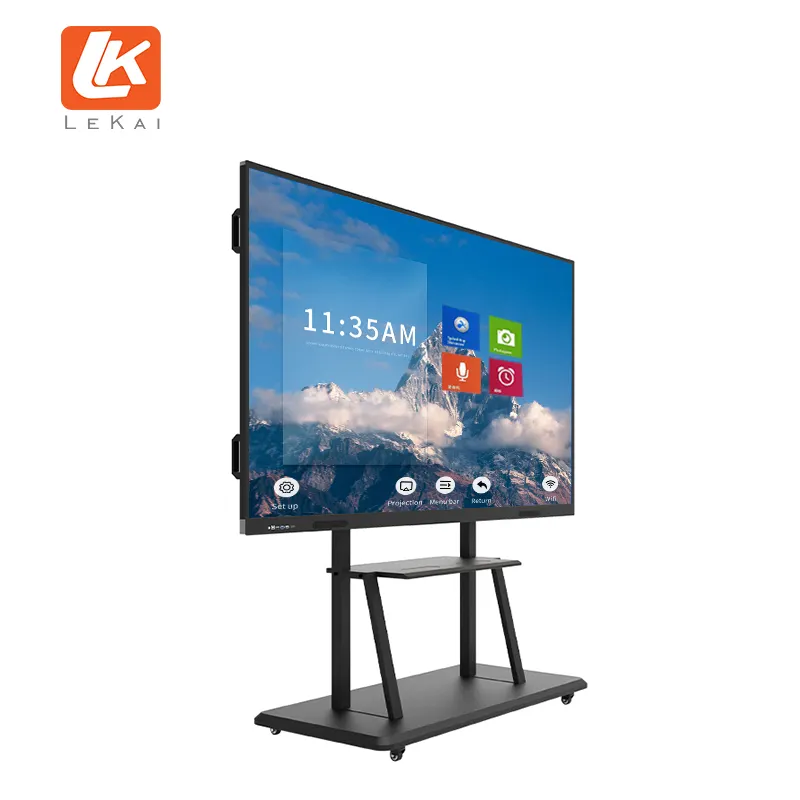 Large touch screen panel 75 inch lcd all in one touch interactive screen monitor smart clever touch interactive whiteboard