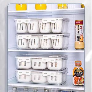 Boîte de rangement moderne Conservation efficace de la fraîcheur Conteneur de réfrigérateur Forme rectangulaire en plastique PET de qualité alimentaire - Product Image 2