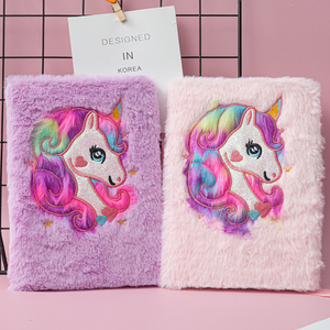 Cuadernos <span class=keywords><strong>de</strong></span> princesas <span class=keywords><strong>de</strong></span> unicornio personalizados para niños, agenda <span class=keywords><strong>de</strong></span> felpa, productos nuevos, 2021 - Product Image 3