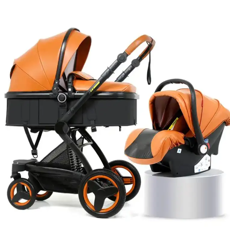 Moderna boa venda marca carrinhos de bebê 3 em 1 bebe walker empurrar cadeira 360 para bebês carrinhos com assento de carro China fábrica atacado