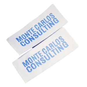 Индивидуальная тканая этикетка на шею, логотип частного бренда, этикетки для одежды, основная моющаяся тканая этикетка для одежды и футболки - Product Image 2